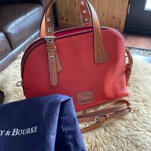 Dooney & Burke Pebbled Leather Dome Satchel